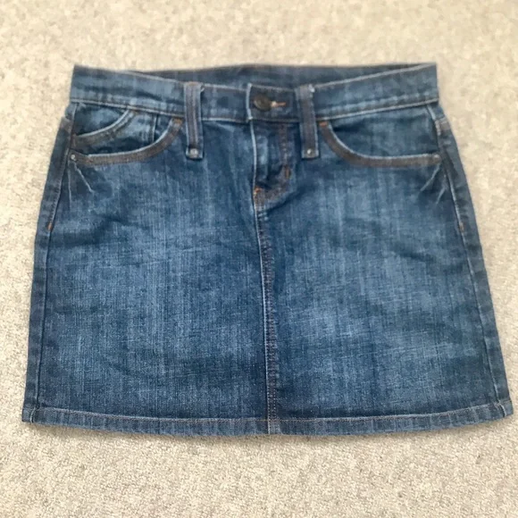 Vintage GAP Denim Mini Skirt Women’s XS 2 0 Blue Jean Skirt Vintage 2007 - Picture 1 of 5